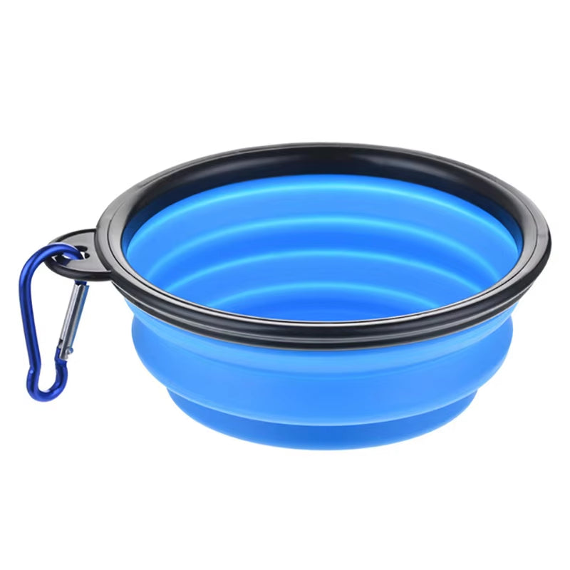 350/1000Ml Large Collapsible Dog Pet Folding Silicone Bowl Outdoor Travel Portable Puppy Food Container Feeder Dish Bowl