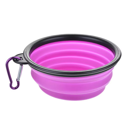 350/1000Ml Large Collapsible Dog Pet Folding Silicone Bowl Outdoor Travel Portable Puppy Food Container Feeder Dish Bowl