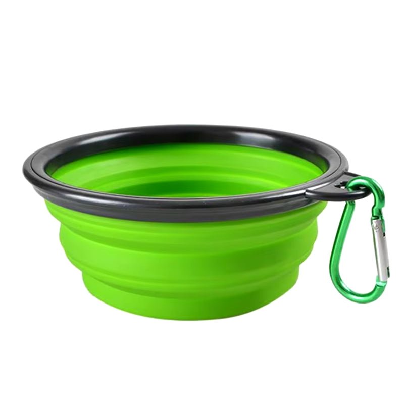 350/1000Ml Large Collapsible Dog Pet Folding Silicone Bowl Outdoor Travel Portable Puppy Food Container Feeder Dish Bowl